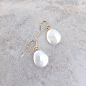 Chan Luu White Pearl Earrings